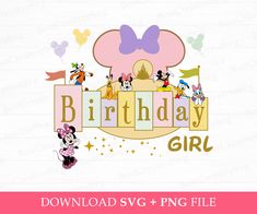 minnie mouse birthday girl svg file