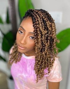 Passion Twists, Short Box Braids Hairstyles, Natural Hair Diy, Natural Hair Short Cuts, Twist Hair, Bob Hairstyles For Fine Hair