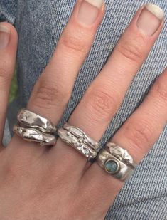 Rings Silver Chunky, Chucky Jewellery, Silver Ring Chunky, Funky Silver Earrings, Silver Ring Stack Chunky, Vintage Jewelry Silver, Chunky Silver Jewelry, Chunky Jewelry Silver, Silver Rings Chunky