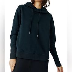 Free People Movement Double Overtime Hoodie In Black 19” Ptp Double Layered Hood Drawstrings Embroidered Logo Slightly Oversized Relaxed Fit Pull On Style Ribbed Cuffs Soft Cotton Mix New Condition Cut Off Sweatshirt, Lace Hoodie, Layered Hoodie, Stitch Hoodie, Varsity Hoodie, Tunic Hoodie, Tunic Sweatshirt, Long Sleeve Striped Top, Sweat Hoodie