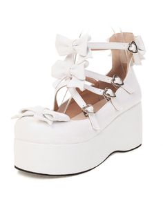 ❤Cross Ribbon Strap Platform Shoes❤ 
















 Unit (CM)

 height 









 7.5 Mary Jane Wedges, Platform Flats, Chunky Platform, Lace Design, Casual Party, Lolita Fashion, Cross Straps, Platform Shoes, Girls Shoes