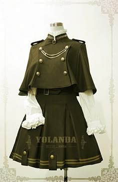 Lolita Outfit, Lolita Outfits, Old Fashion Dresses, Uniform Fashion, Linnet, Inspired Outfits, Fantasy Fashion, Cosplay Outfits