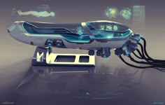 an image of a futuristic vehicle that looks like it could be in the future era