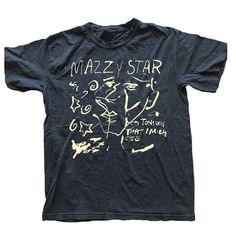 Fashion Shuffles, Mazzy Star, Star Black, I'm With The Band, Tshirt Outfits, Band Shirts, Star Shirt, Mode Vintage