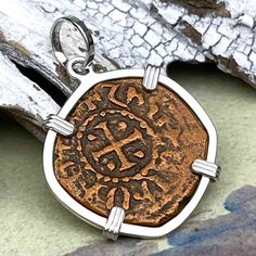 Knights Templar Era Cilician Armenia Crusader Coin of Faith, Courage & Honor circa 1250 AD Sterling Silver Pendant Cross Of Christ, Templar Knights, Southern Turkey, Christian Names, Pieces Of Eight, Treasure Coin, Treasure Jewelry, Coin Art, The Cross Of Christ