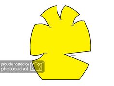 an image of a paper cut out of the shape of a yellow flower with four petals