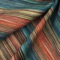 a close up view of a multicolored scarf