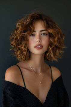 Curly Hair Lob, Curly Lob Haircut, Curly Asymmetrical Bob, Curly Hair Bob Haircut, Curly Balayage Hair, Curly Angled Bobs, Curly Hair Cut, Layered Lob, Curly Lob