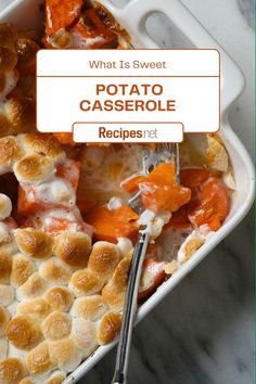 what is sweet potato casserole recipe with text overlay that reads, what is sweet potato casserole?