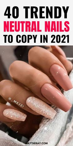 Cute Spring Nails Design, Neutral Spring Nail Designs, Nexgen Nails Ideas Fall, Nude Spring Nail Designs, Neutral Spring Nails Gel, Nexgen Nails Ideas, Nuetral Nail Colors, Nail Designs Neutral Colors, Fall Nails Nude Colors