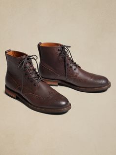 At once rugged and sophisticated, the Vernan Boot is crafted from sturdy leather to comfortably carry you through this season's adventures.  Designed with lightweight, durable OrthoLite® performance insoles for breathable cushioning that wicks away Brown Cushioned Work Boots For Outdoor, Brown Work Boots With Cushioned Footbed For Outdoor Work, Lace-up Leather Sole Boots For Outdoor Work, Outdoor Leather Shoes With Leather Sole, Rugged Work Boots With Cushioned Footbed, Outdoor Leather Shoes With Vibram Sole, Classic Waterproof Round Toe Boots For Hiking, Leather Hiking Sneakers With Cushioned Footbed, Cushioned Round Toe Work Boots For Walking