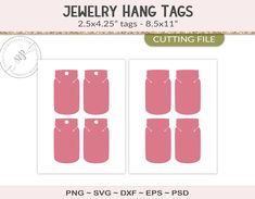 the printable file for sewing and crafting is shown in pink