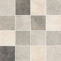 several different shades of gray and white tile