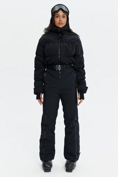 Womens Snowsuit Black Ski Jumpsuit Warm Winter Jumpsuit Winter Activewear Ski Clothes One Piece Black Ski Suit Snowsuit Full Length - Etsy Ukraine Black Winter Snowboarding Bottoms, Winter Skiing Fitted Pants, Fitted Winter Skiing Pants, Winter Skiing Full Length Pants, Winter Skiing Pants, Sporty Winter Pants For Snowboarding, Sporty Pants For Snowboarding In Winter, Black Pants For Winter Sports, Functional Full Length Winter Pants