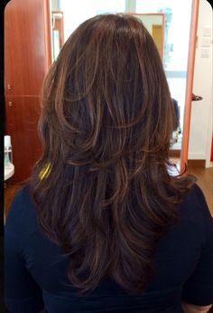 Defined Layered Haircut, Long Layers On Thinner Hair Medium Length, Med Hair Layers, Classy Shag Haircut, Waterfall Layers Haircut Medium Hair, Medium Length Hair With Lots Of Layers, Super Layered Hair Medium, Long Hair With Short Layers, Waterfall Layers Haircut