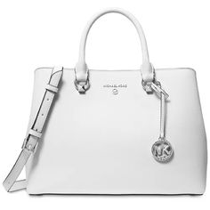 Nwt Elegant Michael Kors Optic White Edith Large Saffiano Leather Satchel Purse Michael Kors New With Tag Never Used! Size: Large Color: Optic White 13-1/4"W X 9-1/2"H X 4-3/4"D Silhouette Is Based Off 5'9" Model 4-1/2"L Handles Closure: Zipper Closure Silver-Tone Exterior Hardware & Logo Plaque 2 Interior Snap Closures, 1 Back Zip Pocket, 1 Center Zip Compartment, 2 Front Slip Pockets Leather Spot Clean Retail Price: $498.00 If You Have Any Further Questions Feel Free To Message Me! No Returns. White Saffiano Leather Top Handle Bags, White Saffiano Leather Travel Bag, White Saffiano Leather Office Bag, Classic White Bags For Work, Classic White Bag For Work, Elegant White Saffiano Leather Bag, Orange Purse, Purse Michael Kors, Hardware Logo