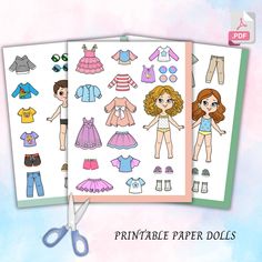 printable paper dolls with clothes for children