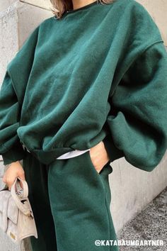 Shop Lexi Brushed Oversized Sweatshirt at storets. Discover more Tops bloggers approved as seen on Instagram Weather Clothes, Deep Forest Green, Sweatshirt Outfit, Little Outfits, Green Outfit, Deep Forest, Sunday Brunch, Retail Therapy, Oversized Sweatshirt