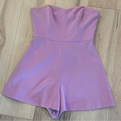 Nwt! Adorable Strapless Romper By French Connection. Has Boning In The Top, Extra Straps And Zipper Closer In Back. Size 6 Purple Romper Jumpsuits, Lsu Game, Purple Romper, Mardi Gras Outfits, Strapless Romper, French Connection, Mardi Gras, Color Purple, Stylish Outfits