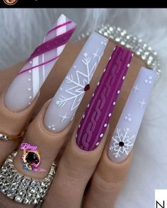 45+ Christmas Nails: Upgrade Your Holiday Looks 2023 | Christmas Winter Nail Art Nail Noel, Long Acrylic Nails Coffin, Acrylic Nails Coffin Pink, Christmas Nails Acrylic, Long Square Acrylic Nails, Pink Acrylic Nails, Square Acrylic Nails, Xmas Nails