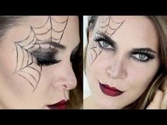 Nem Halloween Makeup, Halloween Spider Makeup, Halloween Makeup Artist, Maquillage Halloween Simple, Spider Makeup, Halloween Makeup Witch, Uhyggelig Halloween, Eyeliner Tips, Creepy Halloween Makeup