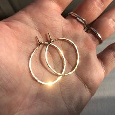 Gold Hoop Earrings Small - Rose Gold Hoops - Small Sterling Silver Hoop - 1" Hoops - 14k Gold Fill S Small Gold Hoop Earrings, Small Gold Hoops, Cartilage Earrings Hoop, Gold Filled Hoops, Small Rose, Long Haul, Sterling Silver Hoops, Soapy Water, Gold Hoops