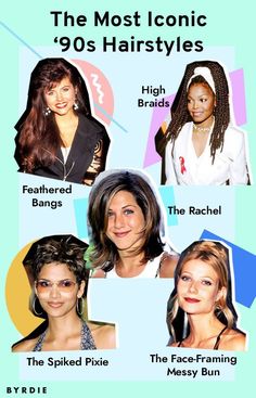 Hairstyles In The 90s, Hairstyles Long Bob, 1990s Hairstyles, 90's Hairstyles, 90s Haircuts, Rock Hairstyles, Hairstyle Names, 90s Party