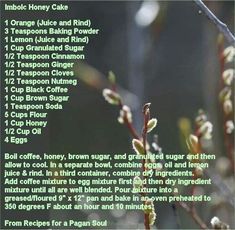 Blessed Imbolc, Celebrate Imbolc, Witch Recipes, Pagan Holidays, St Bridget, Kitchen Witch Recipes