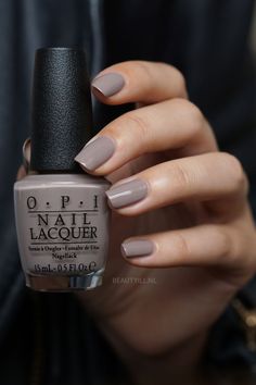 OPI Iceland collection swatches - Beautyill Icelanded A Bottle Of Opi, Neutral Nail Color, Grey Nails, Nagellack Trends, Super Nails, Fall Nail Colors, Neutral Nails, Opi Nails, Pedicures