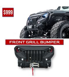 the front grill bumper has been installed to help protect it from being pulled over by an atv