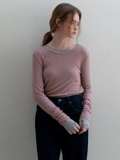 Composition : WOOL 10% TENCEL 90%Country of Origin : Republic of Korea Pink Fitted Fine Knit Top, Pink Tops For Layering In Fall, Pink Tops For Fall Layering, Pink Crew Neck Top For Work, Pink Fine Knit Tops For Spring, Pink Everyday Tops For Fall, Pink Fitted Tops For Everyday, Fitted Pink Top For Everyday, Pink Fine Knit Top For Fall