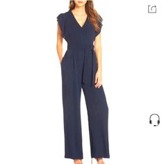 New Without Tags. I Purchased This For A Wedding I Wound Up Not Being Able To Attend And Can't Return It. Costs Over $100 New. Very Nice, Navy Blue Material. Fully Lined. Doesn't Wrinkle Easily So Great To Pack For An Event. True To Size And Very Flattering. Blue Fitted Pantsuit For Weddings, Fitted Blue Pantsuit For Wedding, Elegant Blue Pantsuit For Wedding, Chic Blue V-neck Pantsuit, Elegant Blue Wedding Jumpsuits And Rompers, Elegant Fitted Blue Jumpsuits And Rompers, Elegant Blue V-neck Jumpsuits And Rompers, Formal Fitted Blue Jumpsuits And Rompers, Elegant Blue Jumpsuits And Rompers For Spring