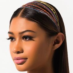 Hair Chain Jewerly | Fashionsarah.com | Rainbow Headbands |  | #description# Hair Accessories Packaging, Prom Hair Jewelry, Crystal Hair Band, Hair Accessories Tiara, Chain Headband, Rainbow Headband, Hair Chain, Luxury Hair Accessories, Crystal Hair Accessories