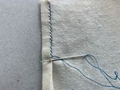 a piece of fabric with stitching on it