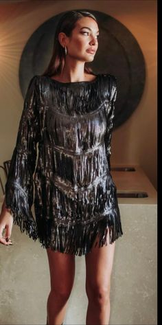 This listing is for 4.5 meters  This wowzers is sure to turn up the feminine allure.  It will bring an elegant yet effortless edge! Made in Spain Fringe Fabric, Black Fringe, Bring It On, Turn Ons, Fabric, How To Wear, Beauty, Black