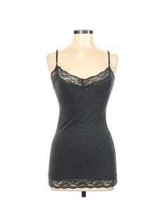 Thirteen Fashion, Fancy Tank Tops, Grey Lace Top, Baggy Shirt, Long Tank Top, Plunge Top, Gray Tank Top, Best Tank Tops