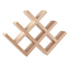 three pieces of wood are arranged in the shape of crosses