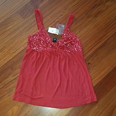 New With Tags. Arden B. 100% Rayon Red Sequin Sexy Tank Top Size Medium. Great For Spring And Summer Red Camisole For Summer Party, Red V-neck Camisole For Party, Red Camisole Top For Night Out, Red Tank Top With Built-in Bra For Night Out, Red Cami Top For Party, Red Camisole With Built-in Bra For Night Out, Red Stretch Camisole For Party, Red Tops With Built-in Bra For Night Out, Red Top With Built-in Bra For Night Out