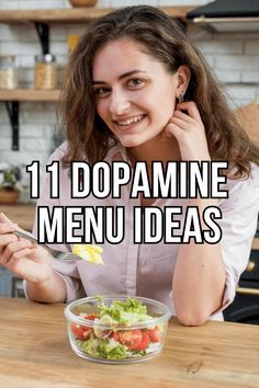 Explore delicious meals that boost your mood naturally by supporting dopamine production. From breakfast to dinner, these recipes will keep you energized and happy. Dopamine Rich Foods, Dopamine Diet Meal Plan, Dopamine Menu Morning Routine, Dopamine Menu Ideas, Dopamine Foods, Dopamine Diet, Greek Yogurt Parfait, Grilled Chicken Salad, Boost Your Mood