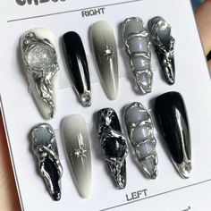 save = follow Nail Layout, Fake Nails Designs, Retro Nails