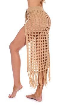 Womens Skirt Outfits, Maxi Skirts Summer, Tassel Skirt, Skirt Coverup, Skirt Y2k, Coverup Skirt, Split Skirt, Beach Skirt, Fringe Skirt