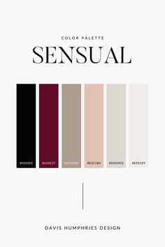 the color palette for an upcoming fashion line