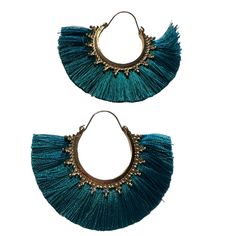 Rich Turquoise Fringe On Gold Tone Hoop Earrings. Egyptian Style. Make A Statement With These Beautiful Earrings Any Time Of The Year! Lightweight And Nwot! Blue Metal Dangle Hoop Earrings, Blue Bohemian Hoop Earrings For Party, Bohemian Blue Hoop Earrings For Party, Summer Blue Metal Hoop Earrings, Blue Bohemian Metal Hoop Earrings, Blue Small Hoop Earrings For Summer, Blue Hoop Jewelry For Summer, Blue Hoop Earrings For Summer Festivals, Adjustable Blue Bohemian Hoop Earrings