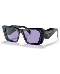 in stock Purple Lenses, White Violet, Glasses Fit, Prada Accessories, Female Eyes, Sunglasses Style, Prada Sunglasses, Dark Brown Color, Color Effect