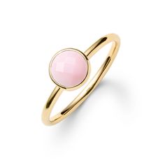 Grand Pink Opal Ring in 14k Gold (October) October Birthdays, Pink Opal Ring, Milestone Birthday Gifts, Birthstone Bracelet, Birthstone Bracelets, Ring Sizer, Opal Ring, Pink Opal, Jewelry Cleaner