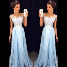 Modest Prom Gowns, Prom Dress Modest, Sky Blue Prom Dress, Sukienki Maksi, Prom Dresses 2016, Blue Prom Dress, Dress Modest, Elegant Prom Dresses, Dress Chiffon