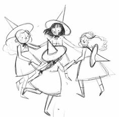 People As Cartoons, Witches Dancing, Simple Characters, Sketches Of People, Book Illustration Art, 캐릭터 드로잉, Arte Sketchbook, Sketchbook Inspiration, Summer Heat