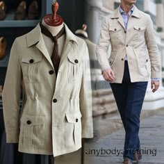 100% Linen Safari Jacket Men British Retro Slim Fit Hunting Coat Casual Tops Hot                         Shipping ●    Items will be sent within 5 days of payment verification ●     Items will be shipped from China. Delivery time may vary due to different countries, public holidays, customs issues, logistic arrangements, etc. Your understanding will be greatly appreciated.  Return Policy ●     If you want to return an item, it must be in an unused condition. ● All returning postage costs will be Khaki Single-breasted Outerwear With Lapel Collar, Double-breasted Khaki Pea Coat With Pockets, Khaki Double-breasted Pea Coat With Pockets, Business Khaki Outerwear With Lapel Collar, Khaki Sport Coat With Multiple Pockets And Long Sleeves, Khaki Single Breasted Outerwear With Stand Collar, Khaki Single-breasted Sport Coat For Outdoor, Workwear Pea Coat With Stand Collar And Pockets, Stand Collar Pea Coat With Pockets For Work