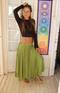 LONG SKIRT Maxi Skirt Boho Skirt Floor Length Skirt Full | Etsy Skirt Dance, Yoga Skirt, Skirt Flowy, Linda Ronstadt, Bohemian Skirt, Maxi Skirt Boho, Boho Skirt, Full Circle Skirt, Elegant Girl