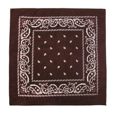 This all-purpose bandana has many creative uses. Napkins, costumes, hair covering, or tying it around your neck or brow are just a few creative ideas. Made of Cotton Brown Bandana, Robin Arellano, Black Pocket Square, Bandana Outfit, Hair Covering, Red Pocket, Cotton Bandanas, Costume Patterns, Red Bandana